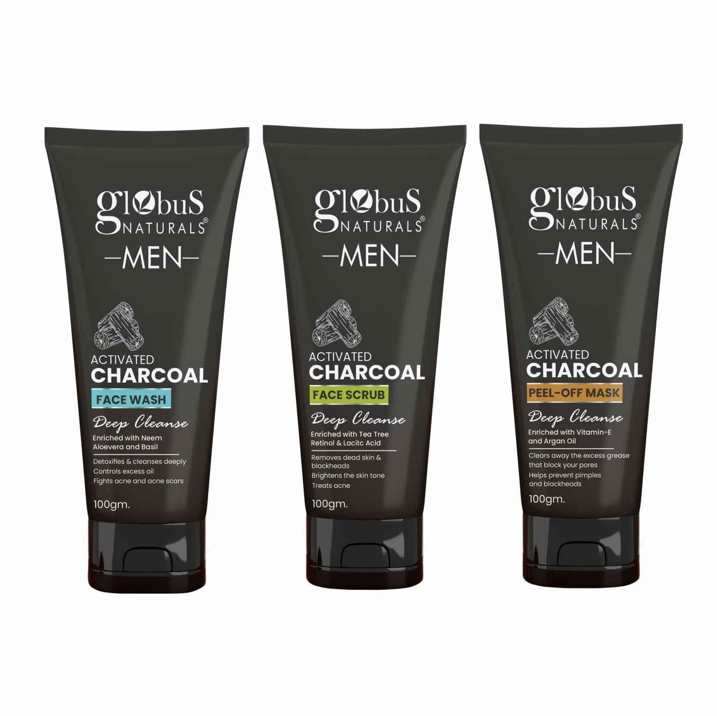Naturals Charcoal Anti-PollutiFace Care Combo For Men